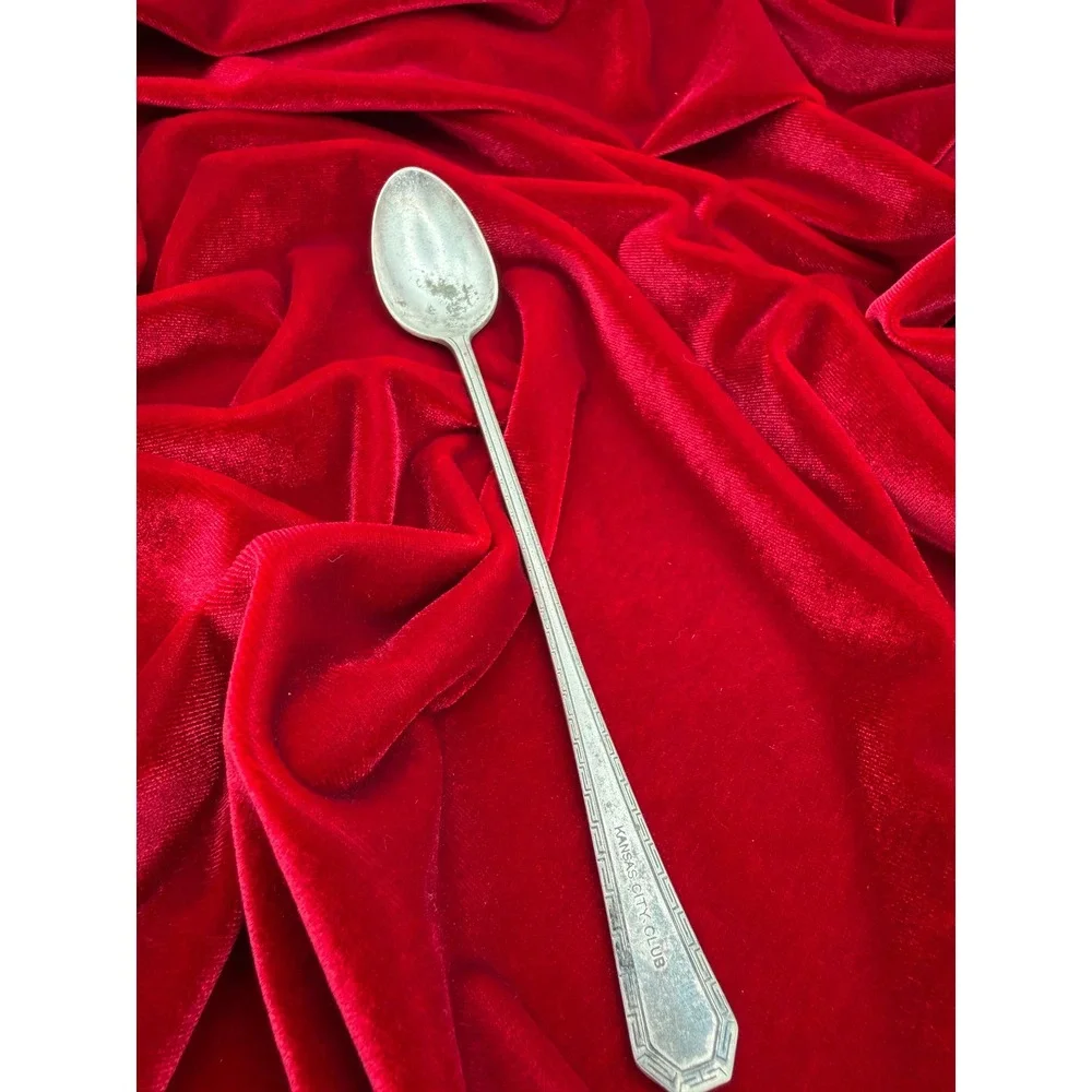 Kansas City Club Iced Tea Spoon Hotel Silver Cady & Olmstead Vintage